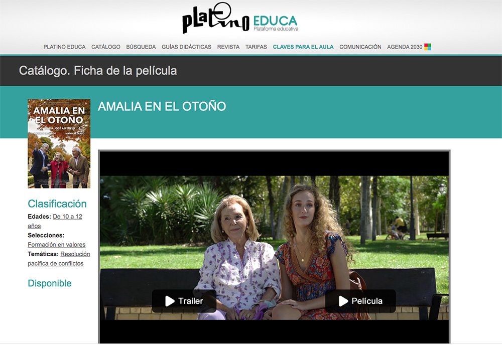 Amalia en el otoño - Platino Educa