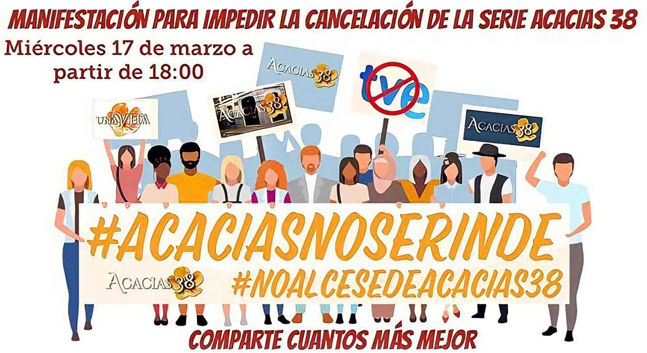 Manifestación contra el cese de 'Acacias 38'