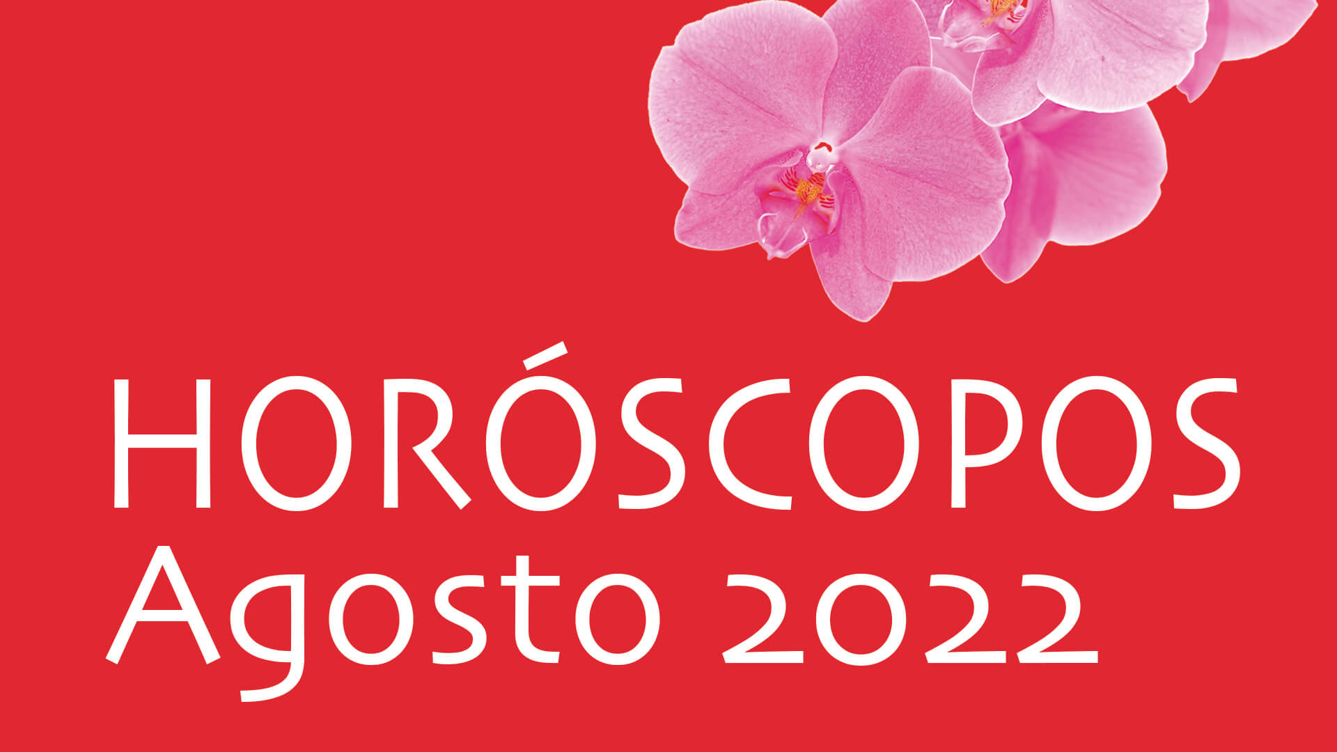 Horóscopo Orquídea Agosto 22