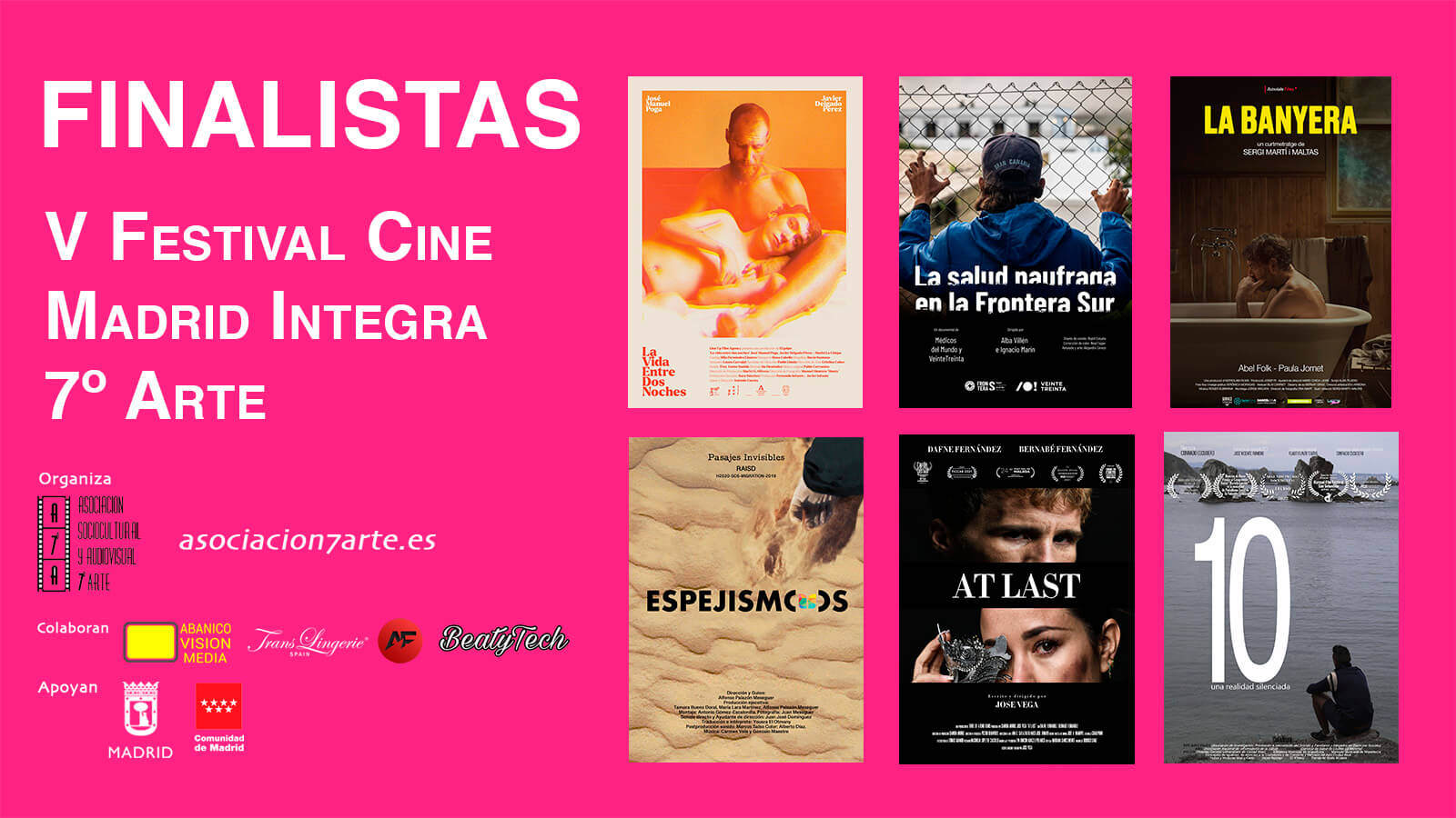 Finalistas V Festival Cine Madrid Integra 7 Arte