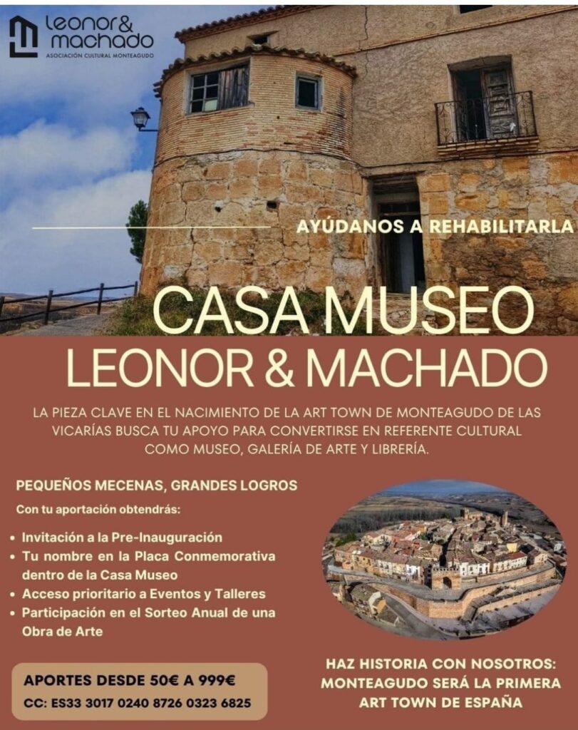 Proyecto Casa Museo Leonor y Machado en Monteagudo de las Vicarías